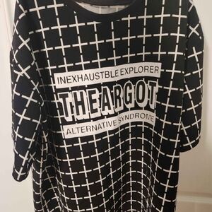 Black and White Graphic T-Shirt